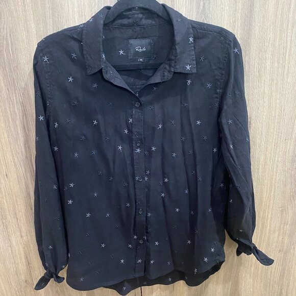 RAILS Robyn Embroidered Stars Button Down Top - Picture 5 of 11